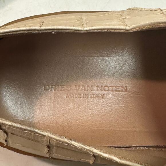 WORN ONCE Dries Van Noten Exotic Print Derby Beige Sneaker Made Italy 44 US 11 D